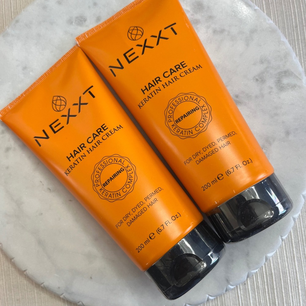 NEXXT Keratin Hair Cream Dry Damaged Haircare Repairing Complex New Set‎ of 2